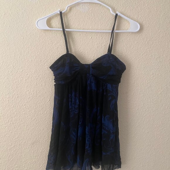 Mesh Spaghetti Strap Tank Top - Picture 2 of 4